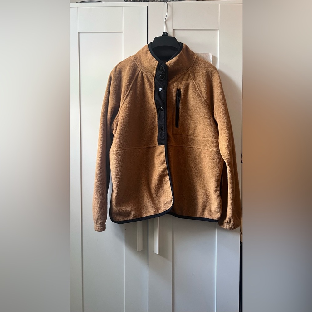 No Boundaries Tan Teddy Jacket